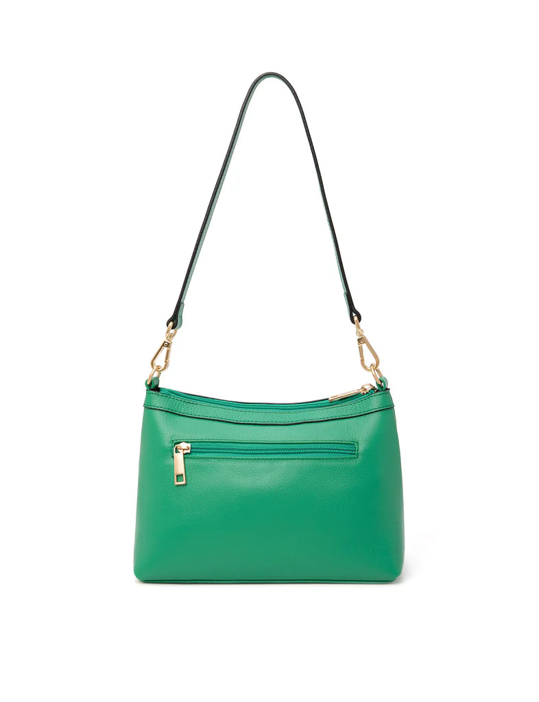 Elegant Handbag Marcia Leather Crossbody - Green