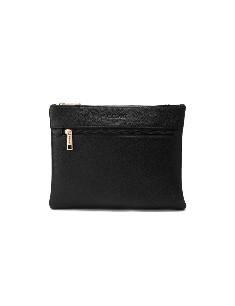 Elegant Handbag Flynn Leather Crossbody - Black