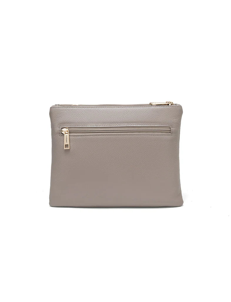 Elegant Handbag Flynn Leather Crossbody - Mocha