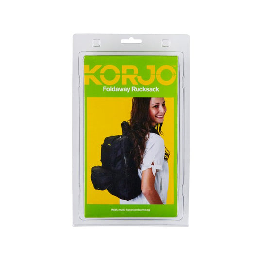 Korjo Foldaway Rucksack RS08 Black