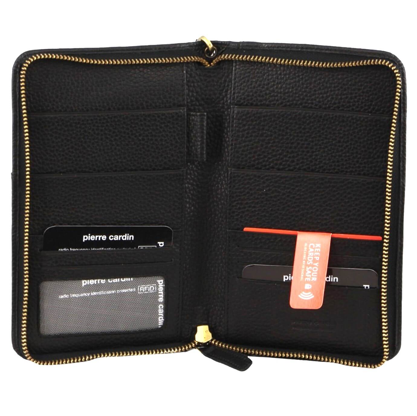 Pierre Cardin Passport Wallet PC3911 Black