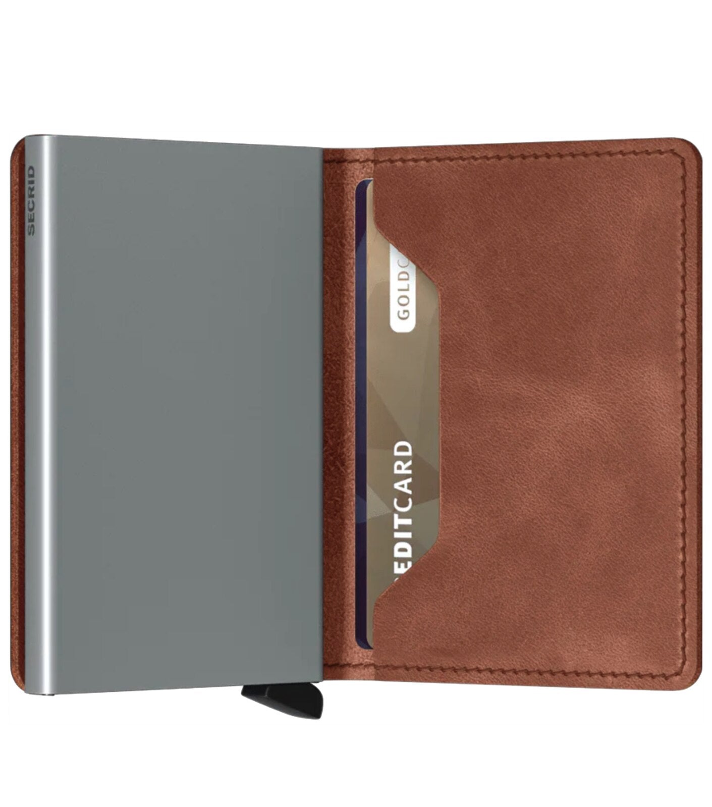 Secrid Slimwallet Vintage Cognac Silver