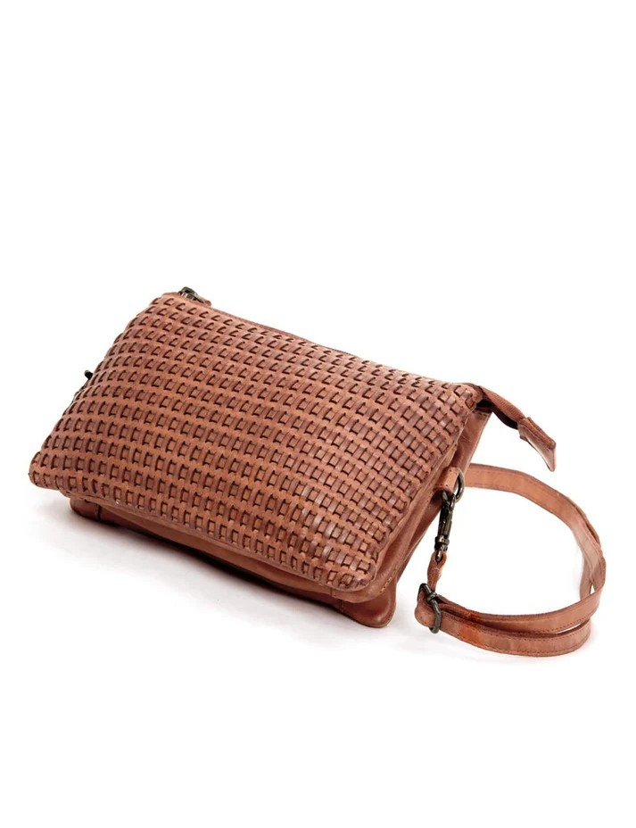 Saddle & Sash Handbag A0040 Tan
