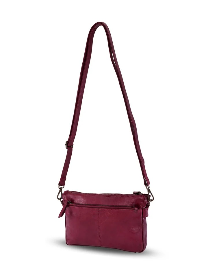 Saddle & Sash Handbag A0038 Purple