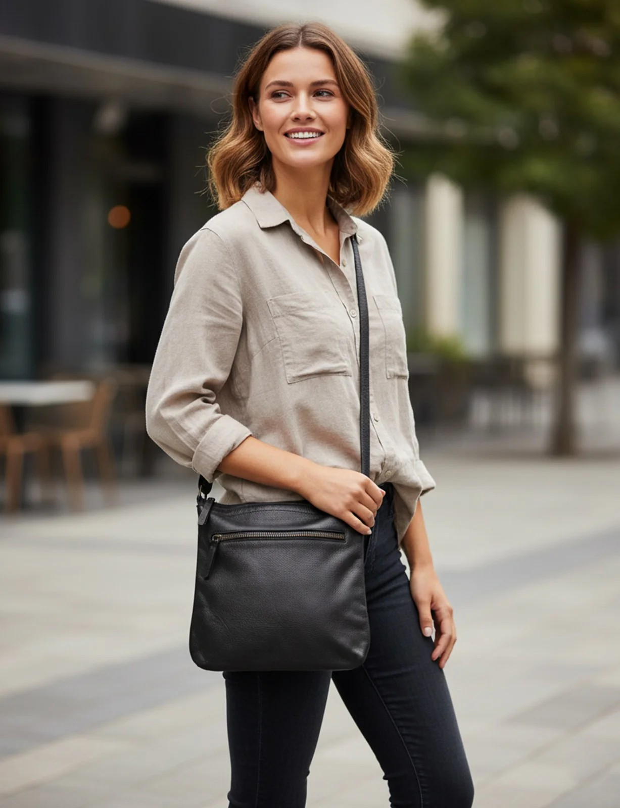 Saddle & Sash Handbag A0008 Black