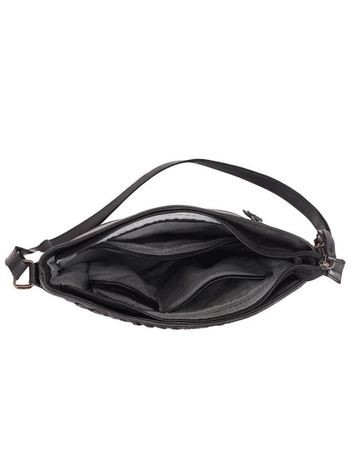 Saddle & Sash Handbag A0036 Black