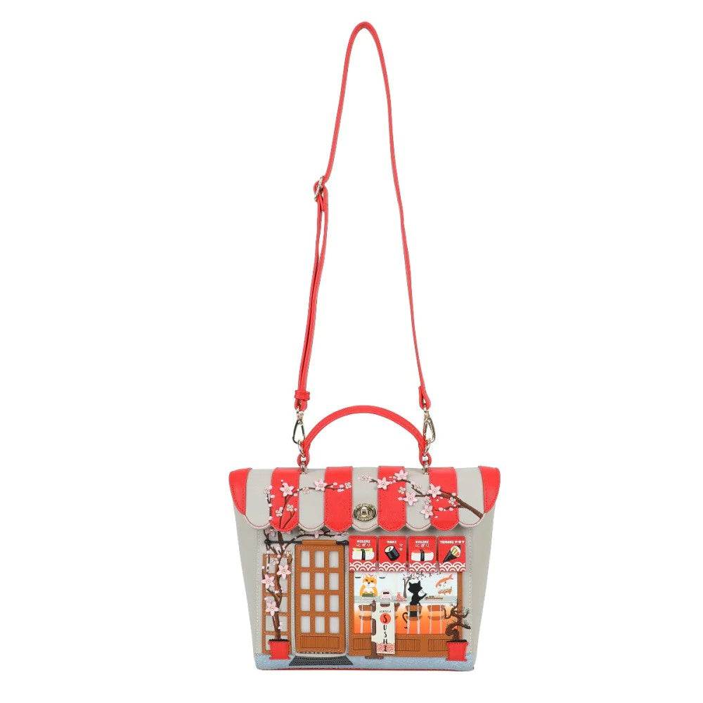 Vendula Sushi Grey Shoulder Backpack
