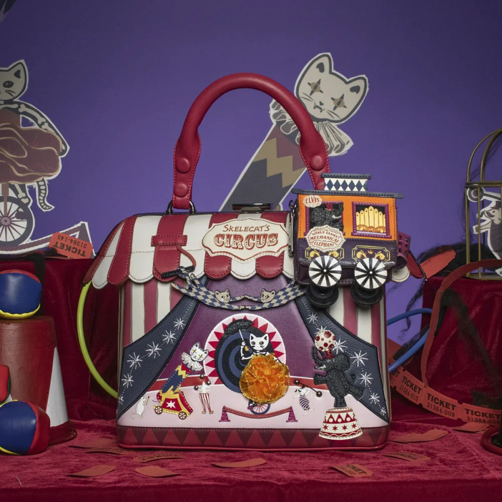 Vendula Skelecats Ghost Train Coin Purse