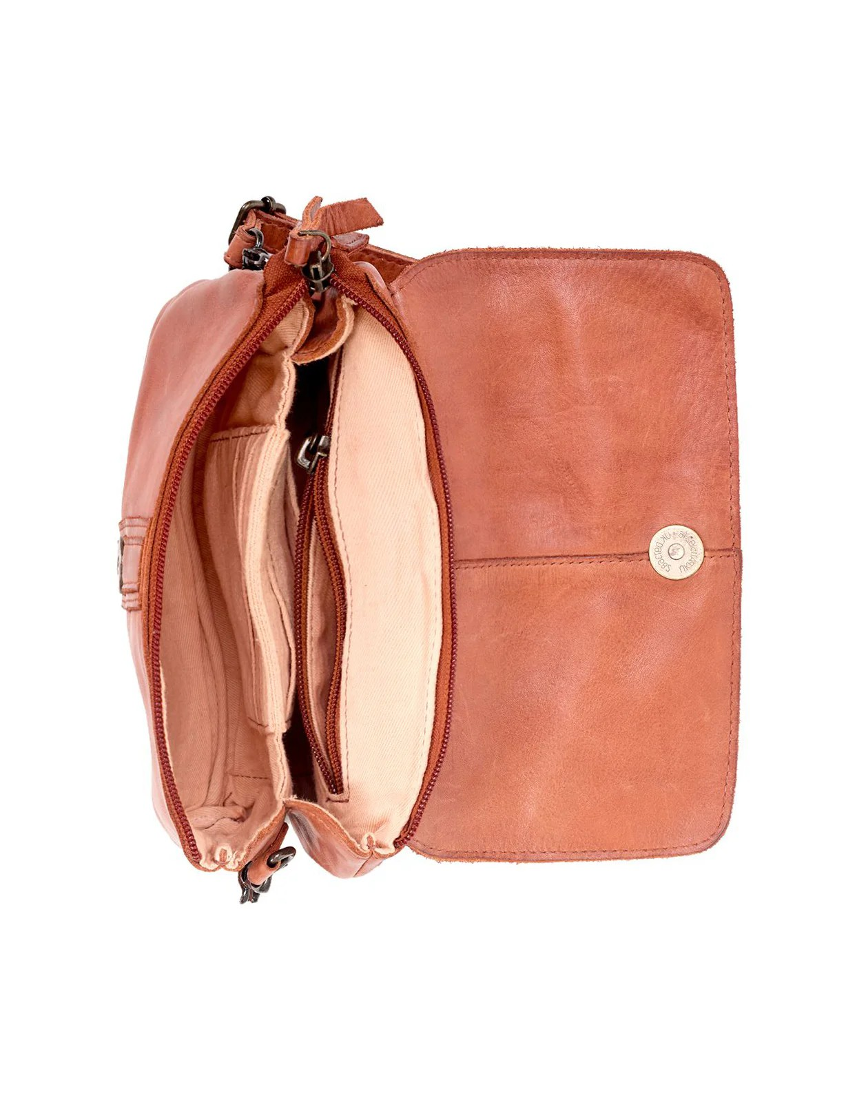 Saddle & Sash Handbag A0015 Tan