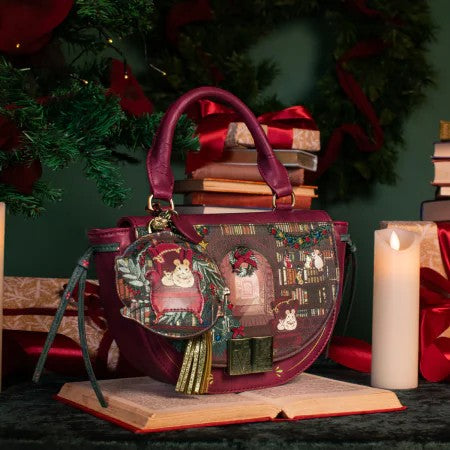 Vendula Christmas Library Winged Top Bag
