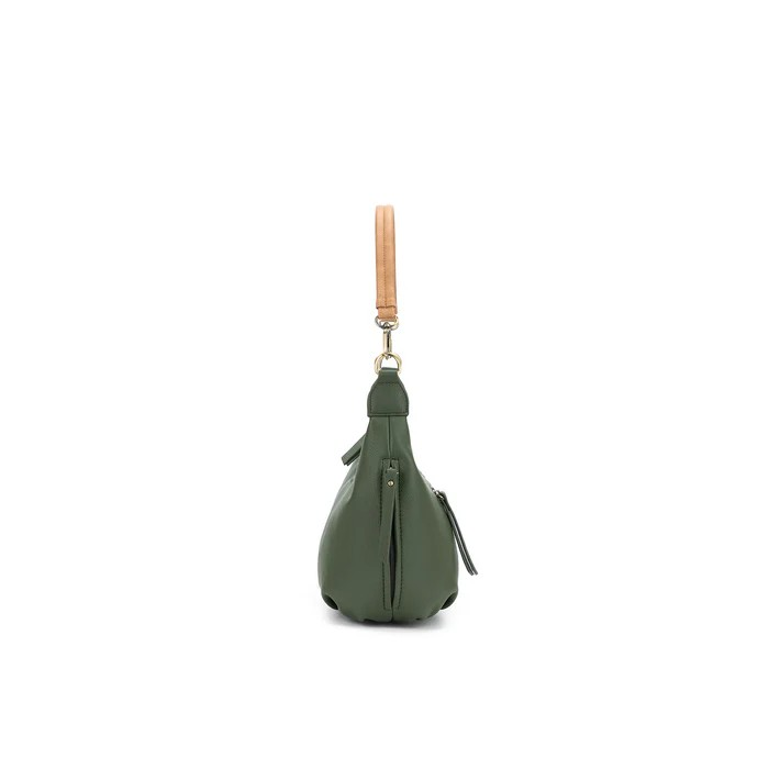 Black Caviar Handbag Carey Dark Olive