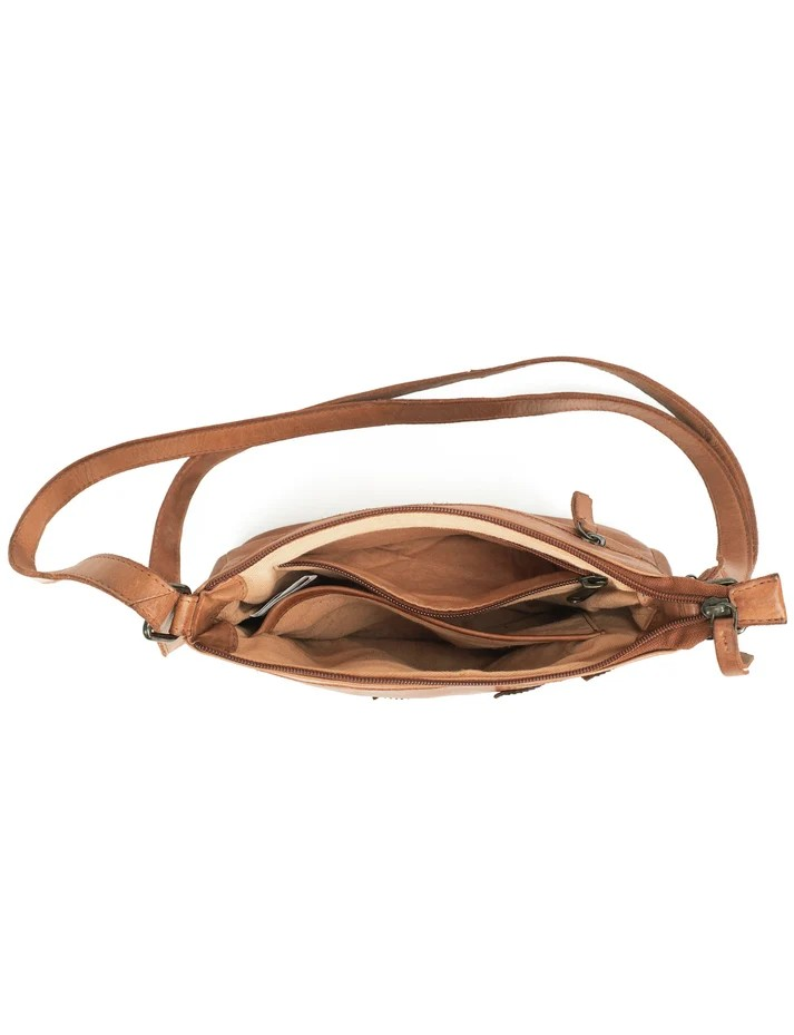 Saddle & Sash Handbag A0032 Tan