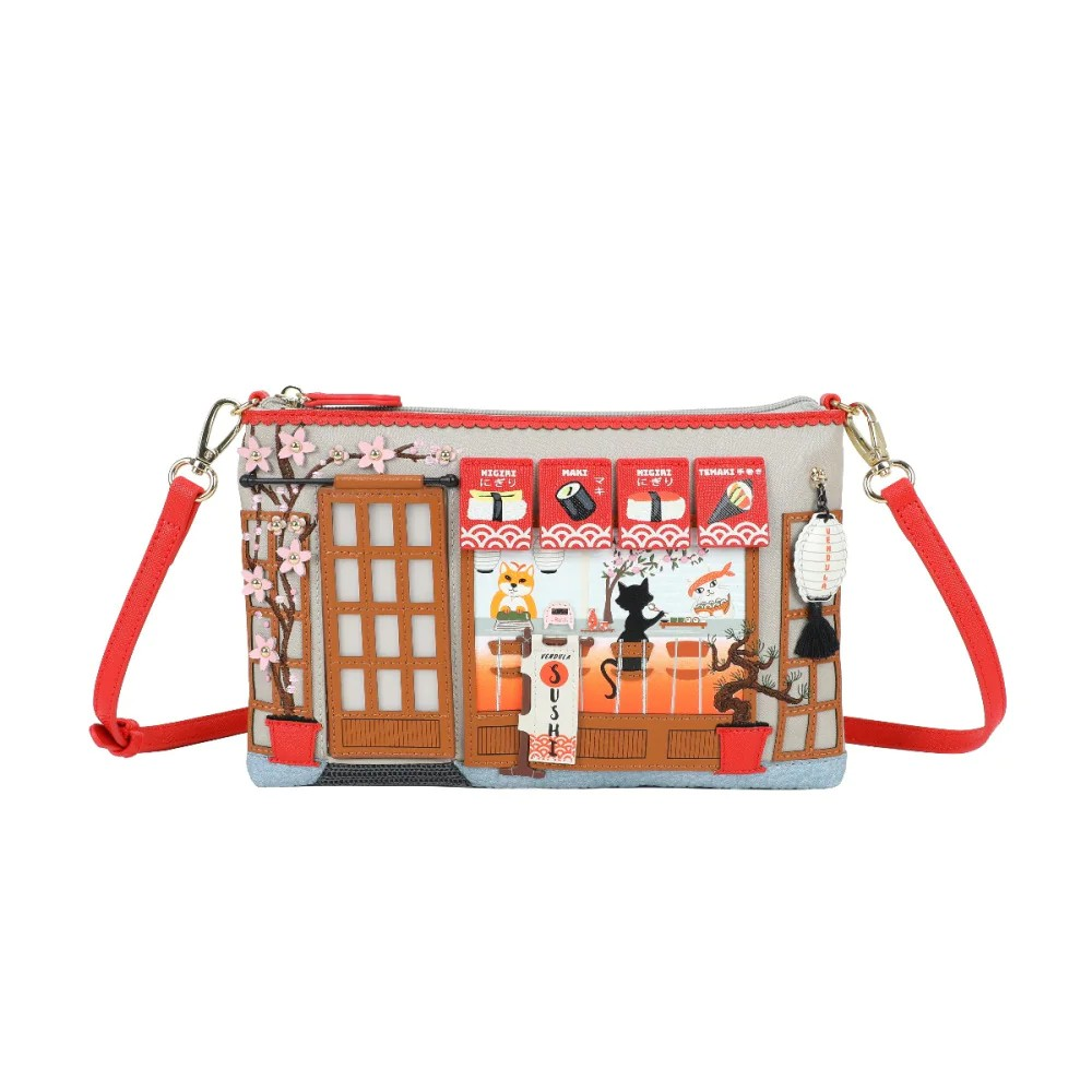 Vendula Sushi Grey Kate Pouch Bag
