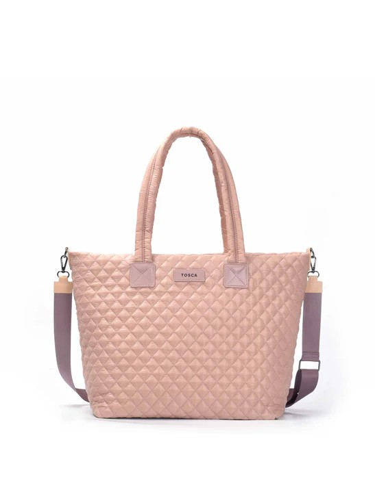 Tosca Metro Duffle Bag MET980 Mauve Quilted