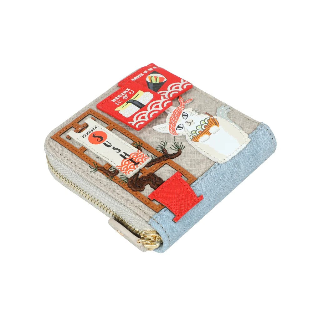 Vendula Sushi Grey Square Wallet