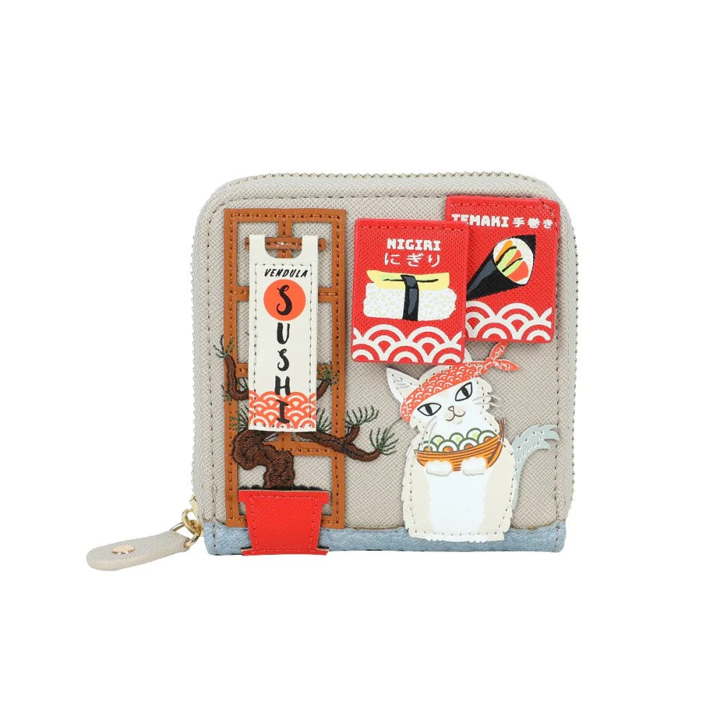 Vendula Sushi Grey Square Wallet