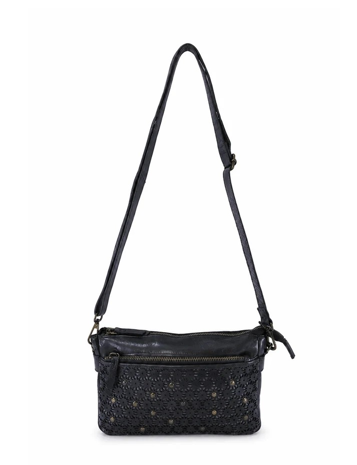 Saddle & Sash Handbag A0038 Black