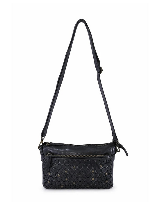 Saddle & Sash Handbag A0038 Black