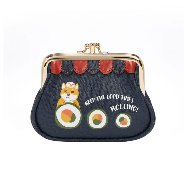 Vendula Sushi Blue Clipper Coin Purse