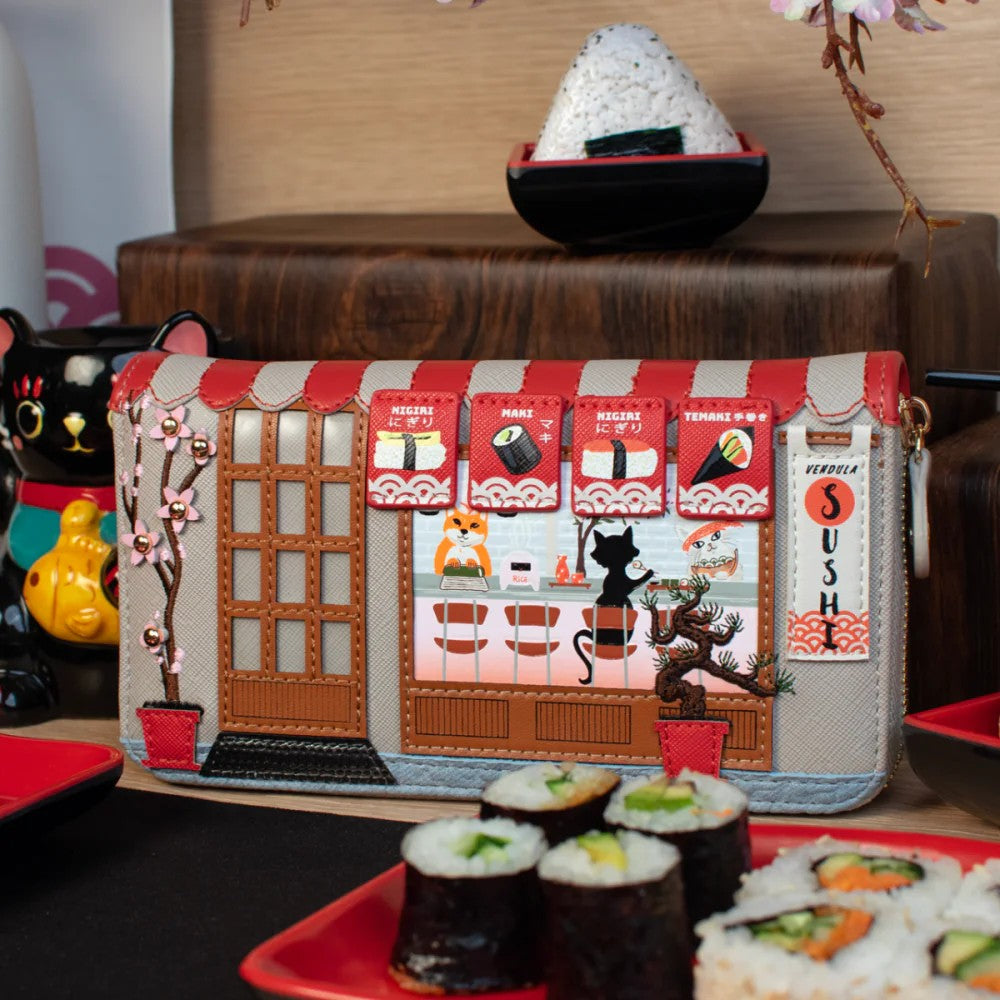 Vendula Sushi Grey Ziparound Wallet L