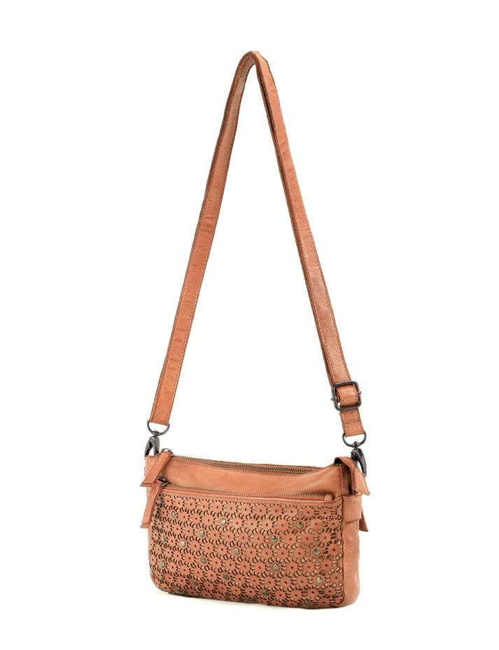Saddle & Sash Handbag A0038 Tan