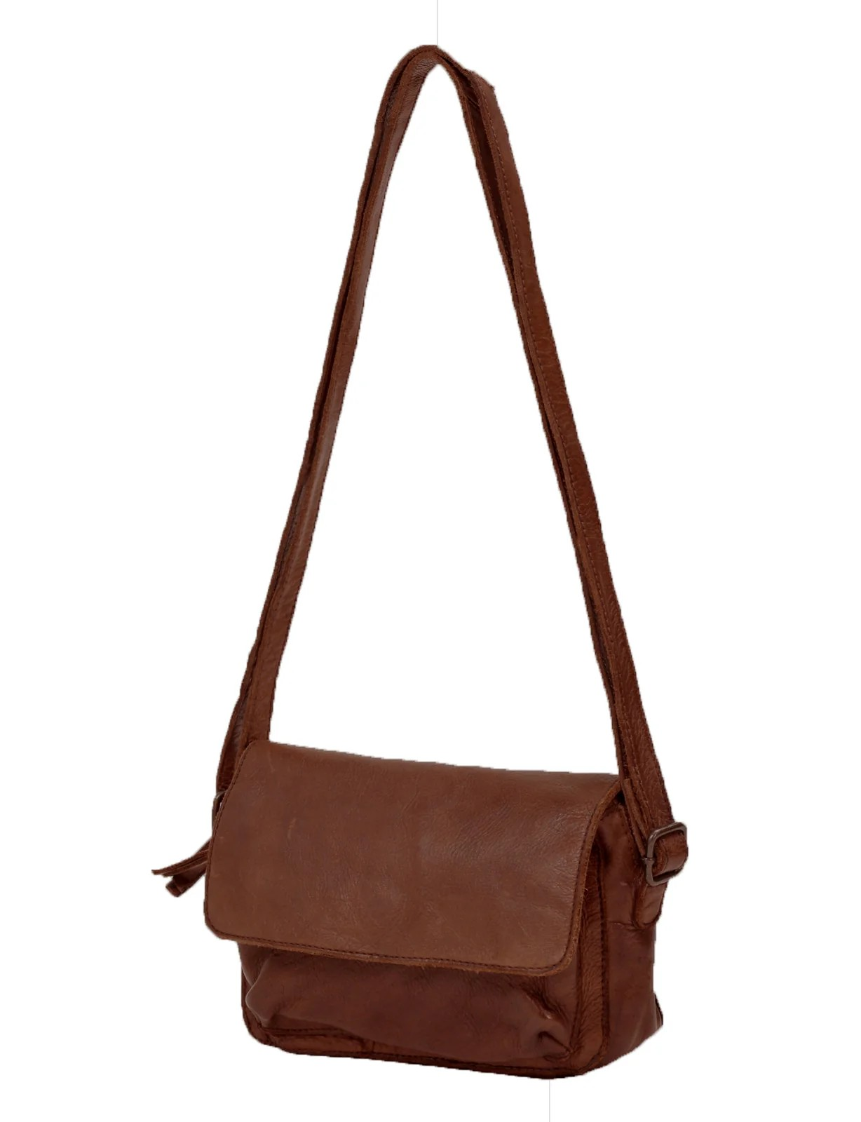 Saddle & Sash Handbag A0004 Cognac