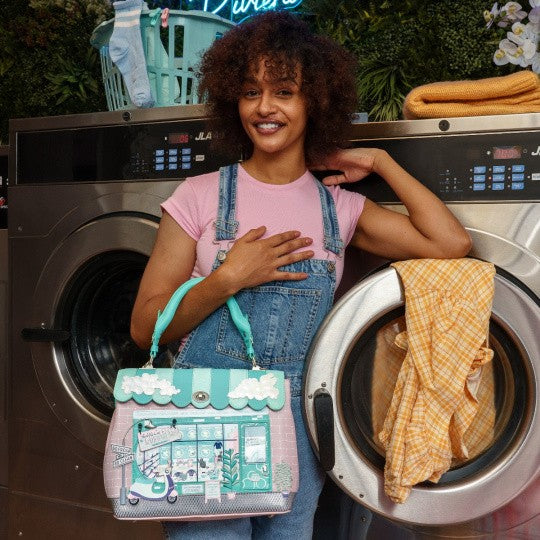 Vendula Bubble Cats Laundromat Grace Bag