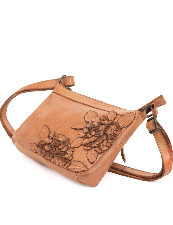 Saddle & Sash Handbag A0032 Tan