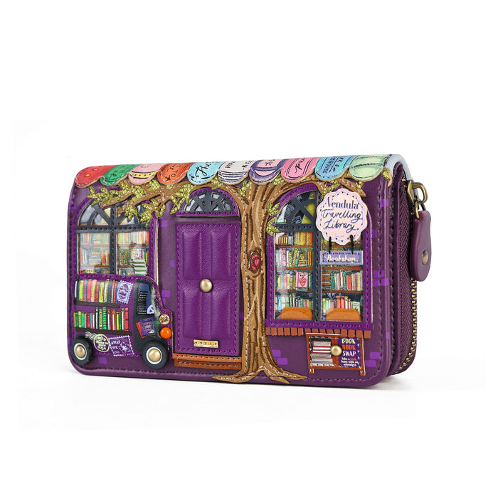 Vendula Travelling Library Bookshop Medium Wallet - Pre Order