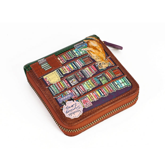 Vendula Travelling Library Bookshop Square Wallet - Pre Order