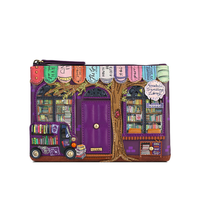 Vendula Travelling Library Bookshop Zipper Coin Purse - Pre Order