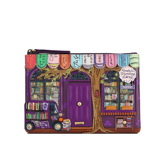Vendula Travelling Library Bookshop Zipper Coin Purse - Pre Order