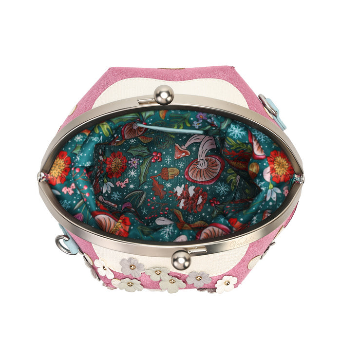 Vendula Fairy Village Snowflake Toadstool Bag