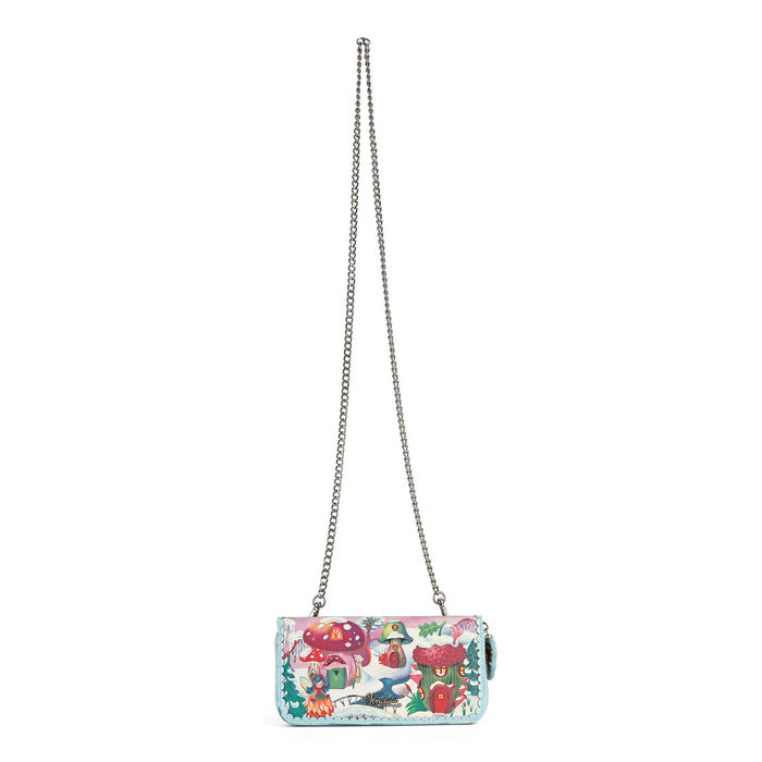 Vendula Fairy Village Snowflake Large Ziparound Crossbody Wallet