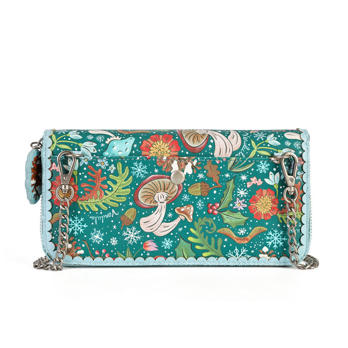 Vendula Fairy Village Snowflake Large Ziparound Crossbody Wallet
