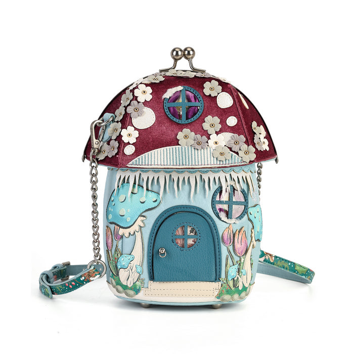 Vendula Fairy Village Snowflake Toadstool Bag
