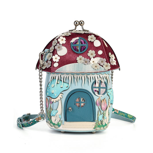 Vendula Fairy Village Snowflake Toadstool Bag