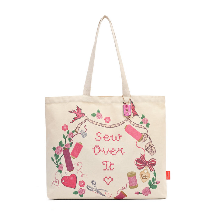 Vendula Sewing Box Scrapbook Canvas Tote