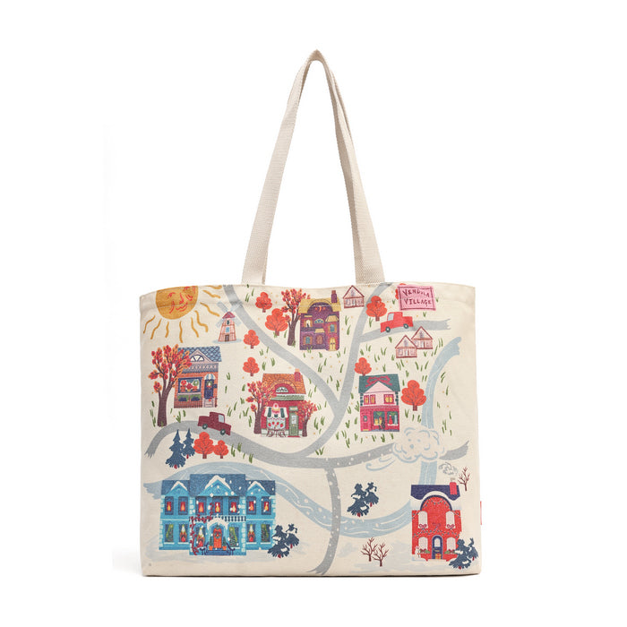 Vendula Village House Canvas Tote Bag - Pre Order Now
