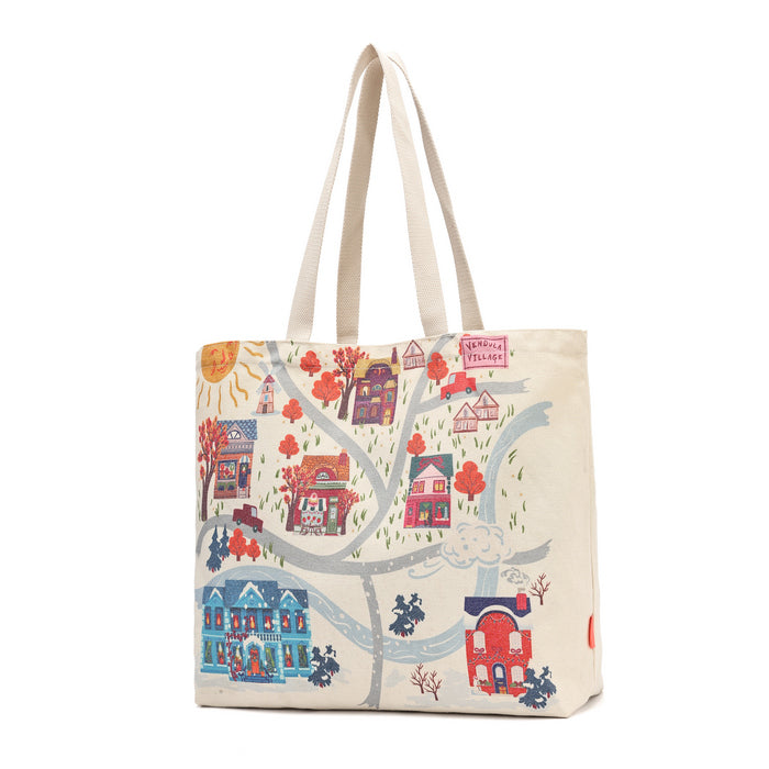 Vendula Village House Canvas Tote Bag - Pre Order Now