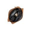 Black Caviar Edie clutch handbag in tan