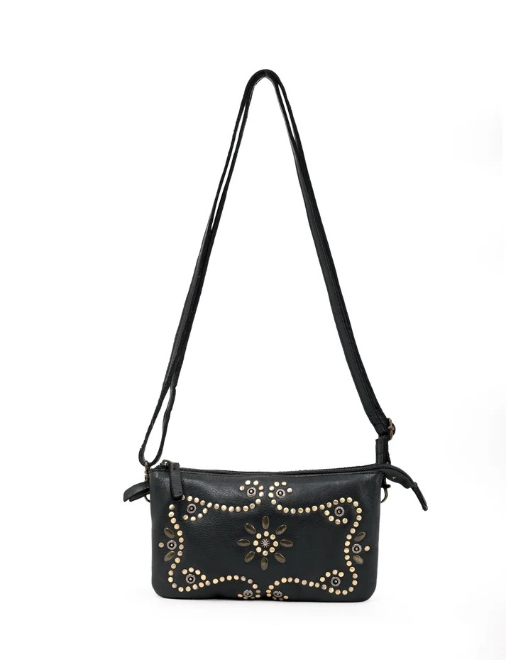 Saddle & Sash Handbag A0034 Black