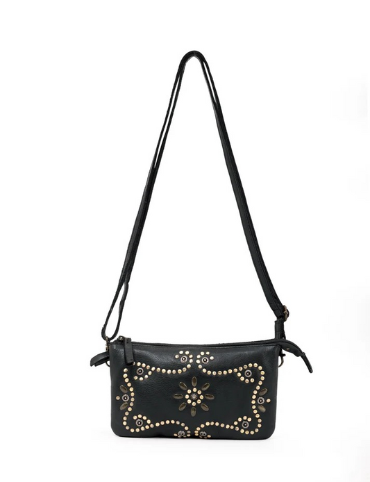Saddle & Sash Handbag A0034 Black
