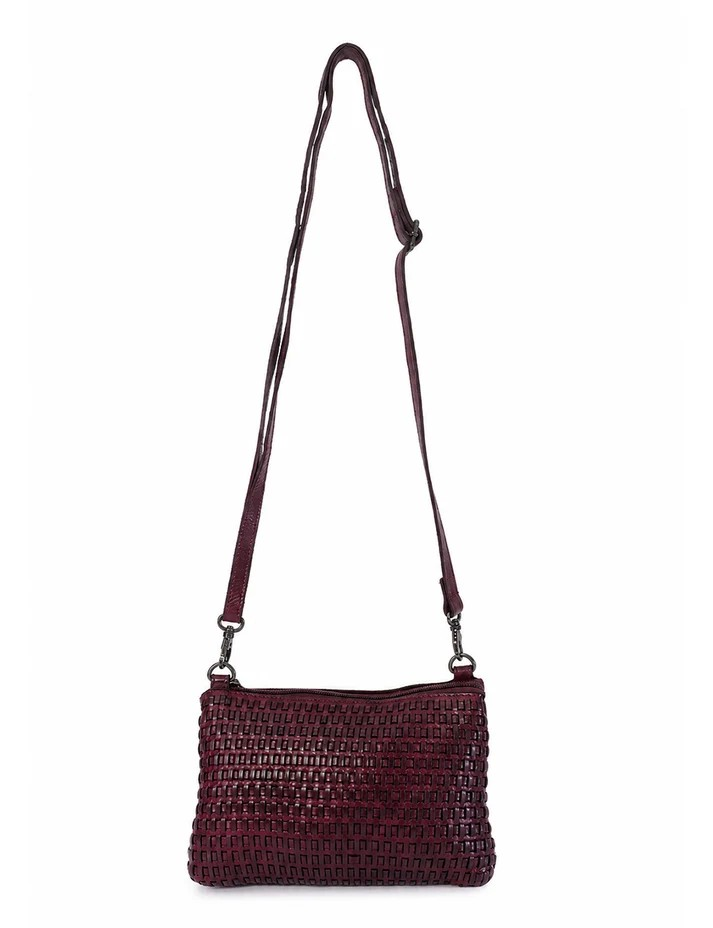 Saddle & Sash Handbag A0040 Purple