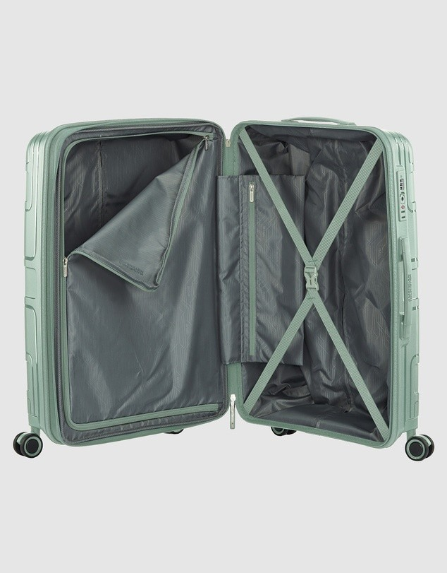American Tourister | Light Max Medium 69cm Hardcase | Urban Green