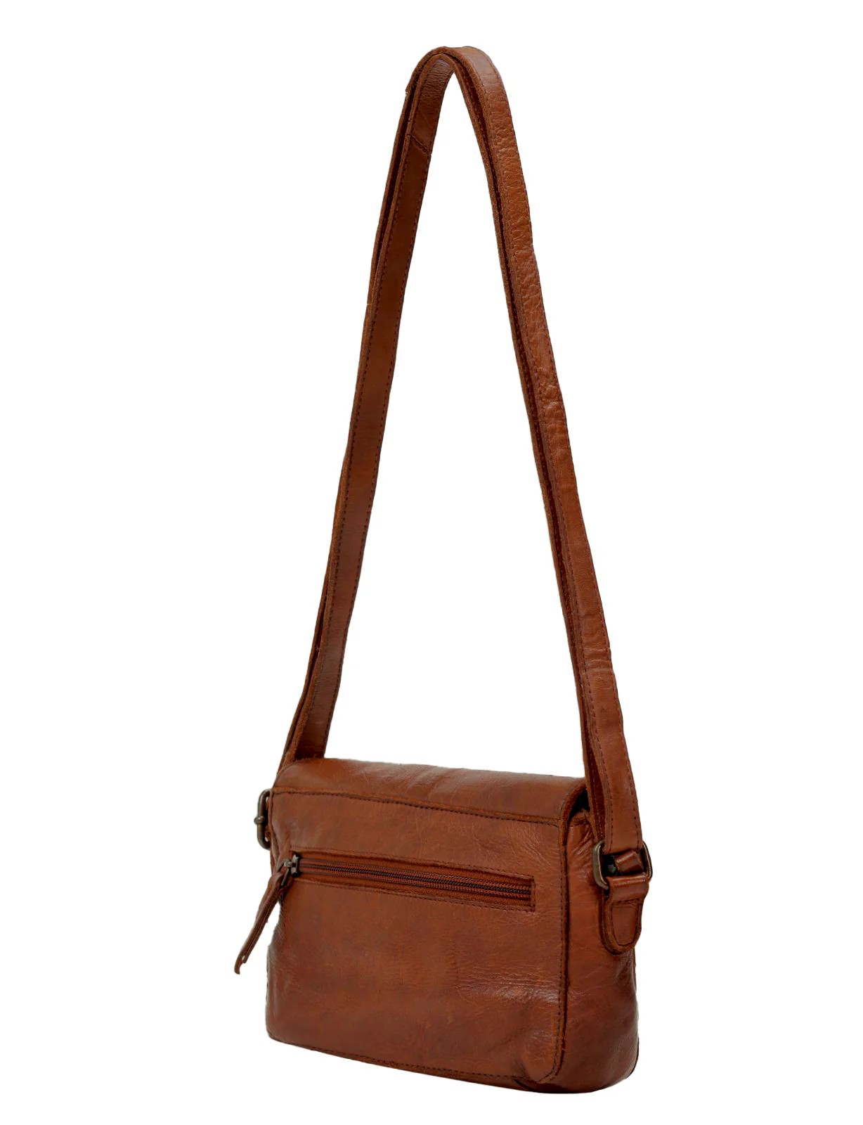 Saddle & Sash Handbag A0004 Cognac