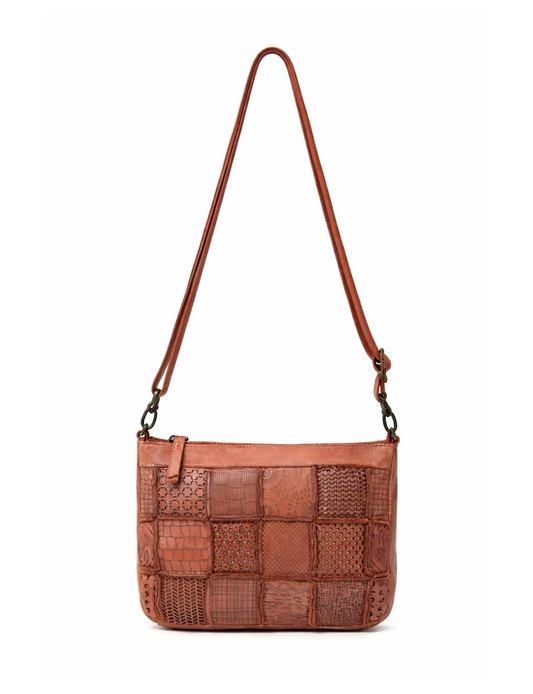 Saddle & Sash Handbag A0012 Tan