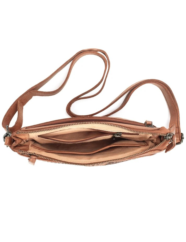 Saddle & Sash Handbag A0030 Tan