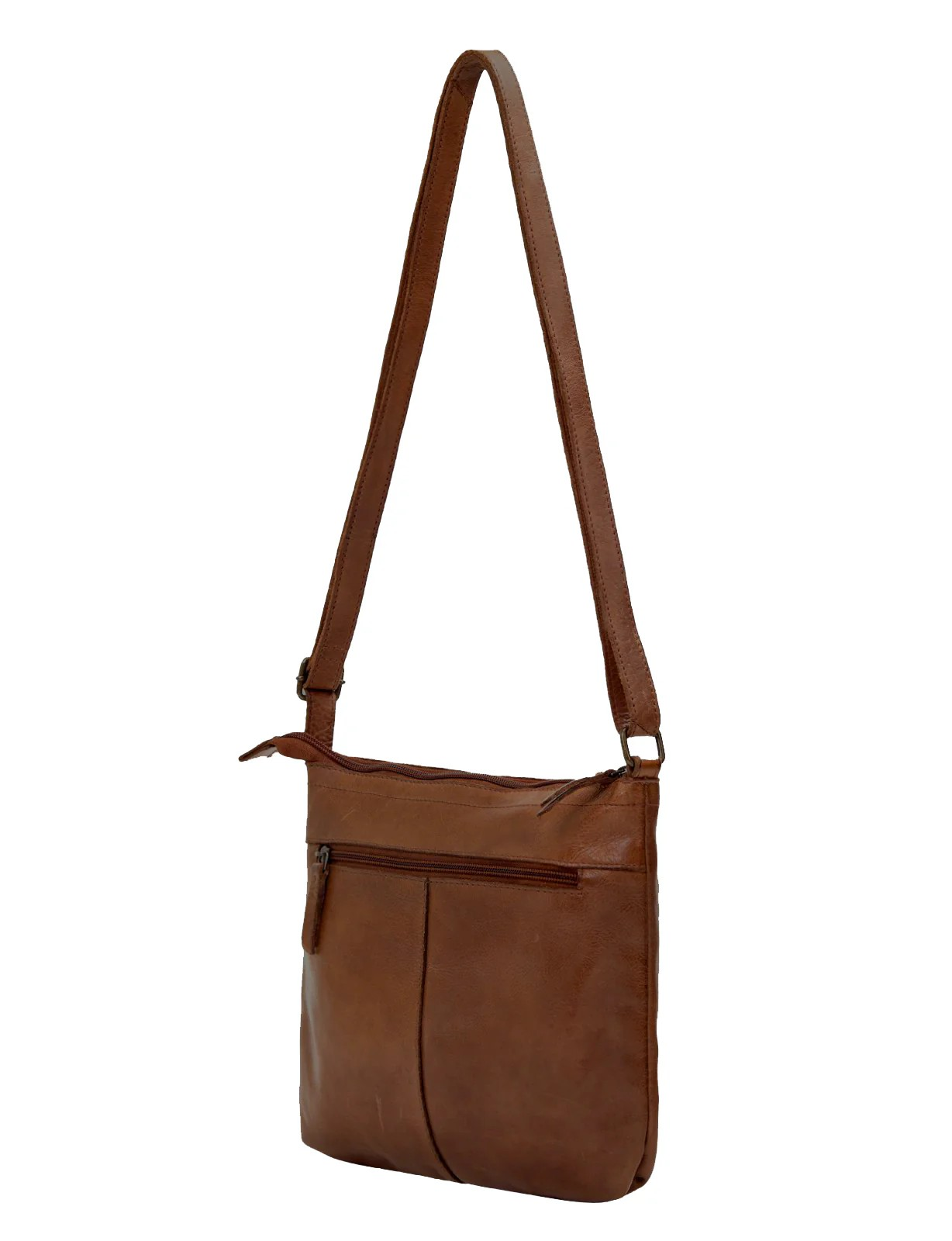 Saddle & Sash Handbag A0007 Cognac
