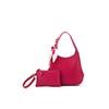 Black Caviar Mini Dune handbag in hot pink